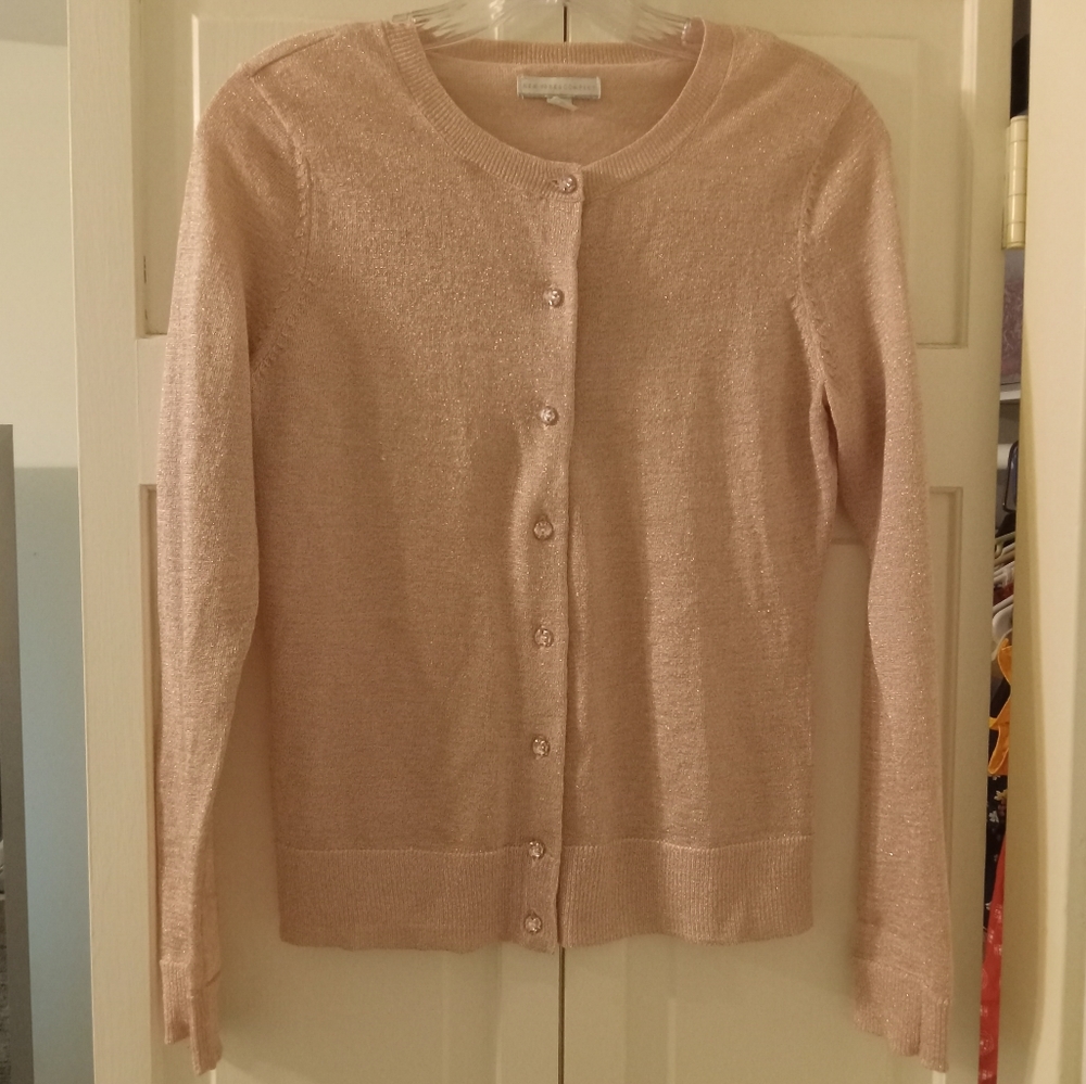 New York & Company Pink Cardigan